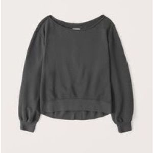 Abercrombie & Fitch Boatneck Crew Sweatshirt